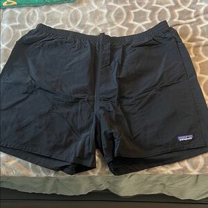 Patagonia Black Athletic Shorts with Small Logo
